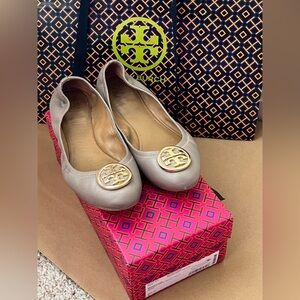 Tory Burch Women's French Gray Ballet Flats